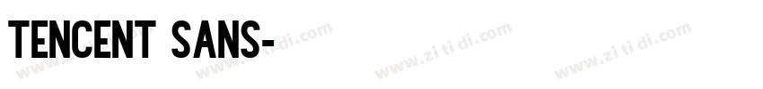 TENCENT SANS字体转换